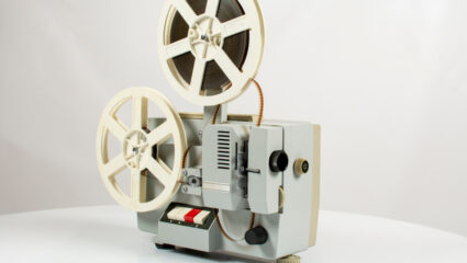 Nederland op film, oude projector.
