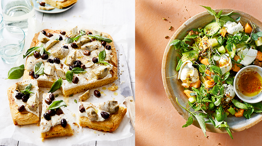 Polentaslice en meloensalade van Yvette van Boven - MAX Vandaag