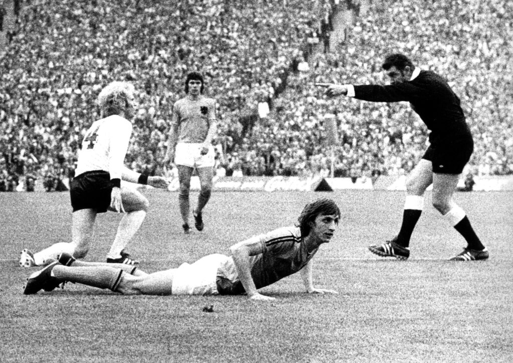 Penalty tijdens het WK van 1974