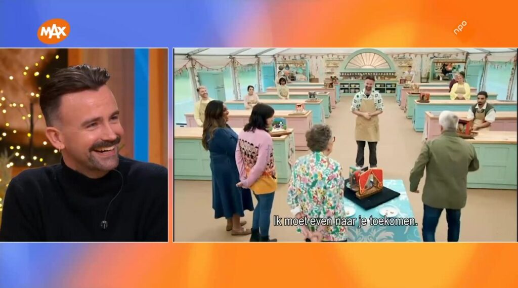 Christiaan de Vries uit Emmen haalt finale van The Greath British Bake Off: “Ik heb stroopwafels gemaakt”