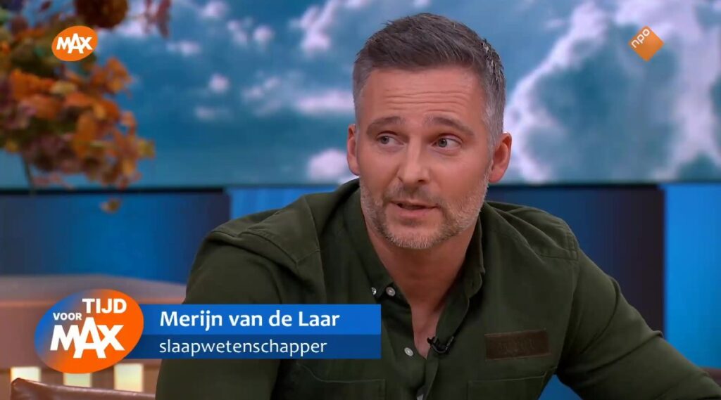 Merijn van de Laar: “Als we op de klok kijken, duurt het gemiddeld 20 minuten langer om in slaap te vallen”
