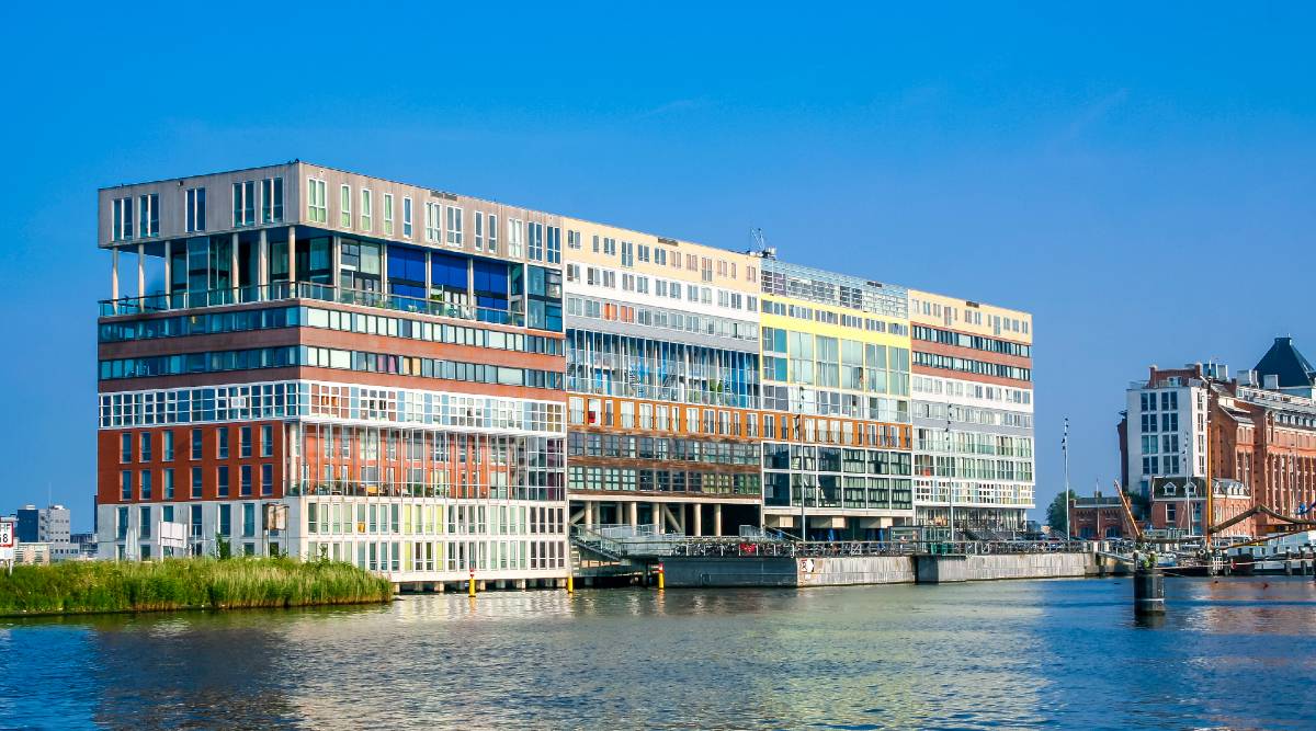 Appartementencomplex in Amsterdam.