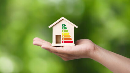 Verschillende energielabels op een rij.