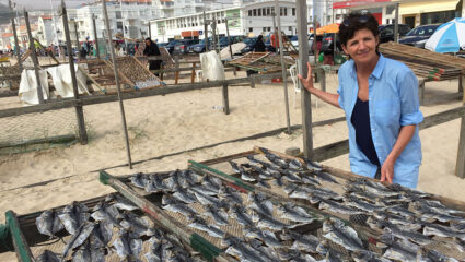 Puzzel: maak Martine op het strand in 2016 compleet.