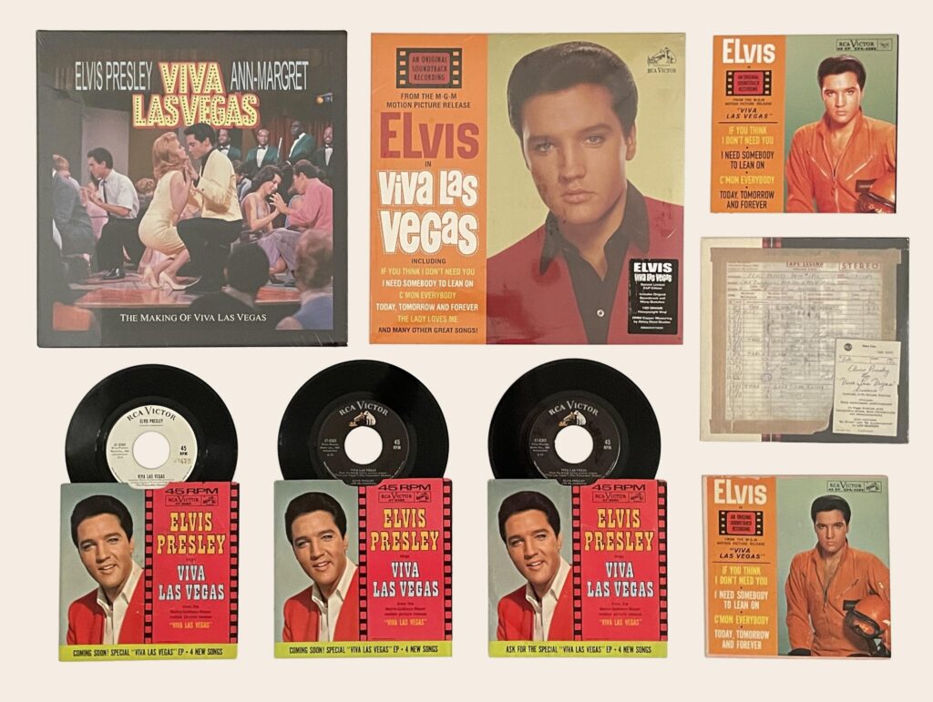 Verschillende covers van het album Viva Las Vegas van Elvis Presley
