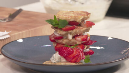Kook mee met MAX: Bloemkool-citroenpannenkoekjes met frisse ricotta