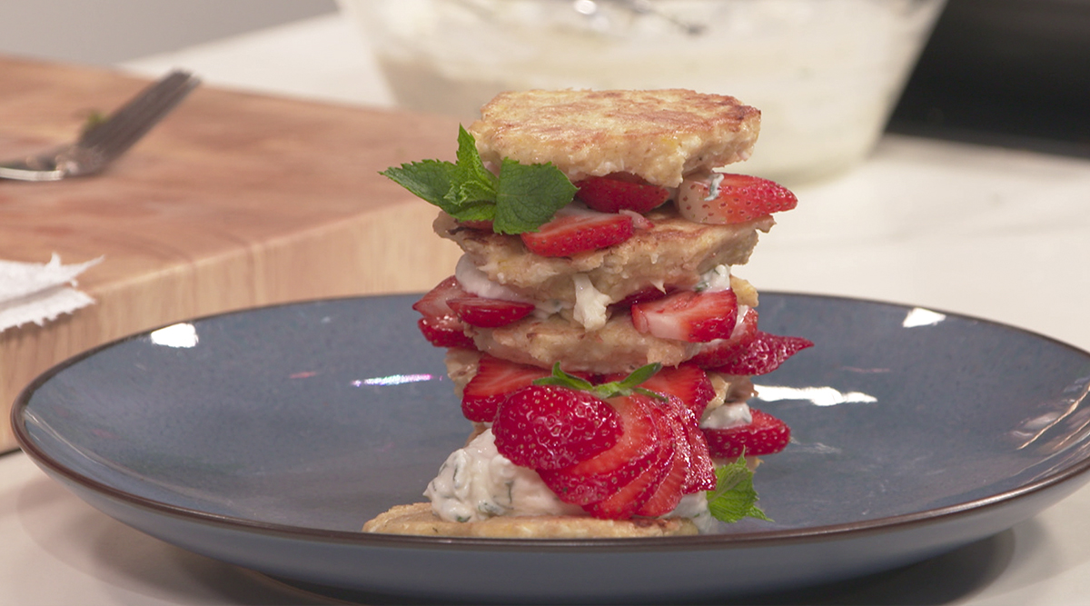 Kook mee met MAX: Bloemkool-citroenpannenkoekjes met frisse ricotta