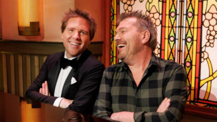 Sjoerd van Ramshorst en Klaas van Dijk in Met het Mes op Tafel