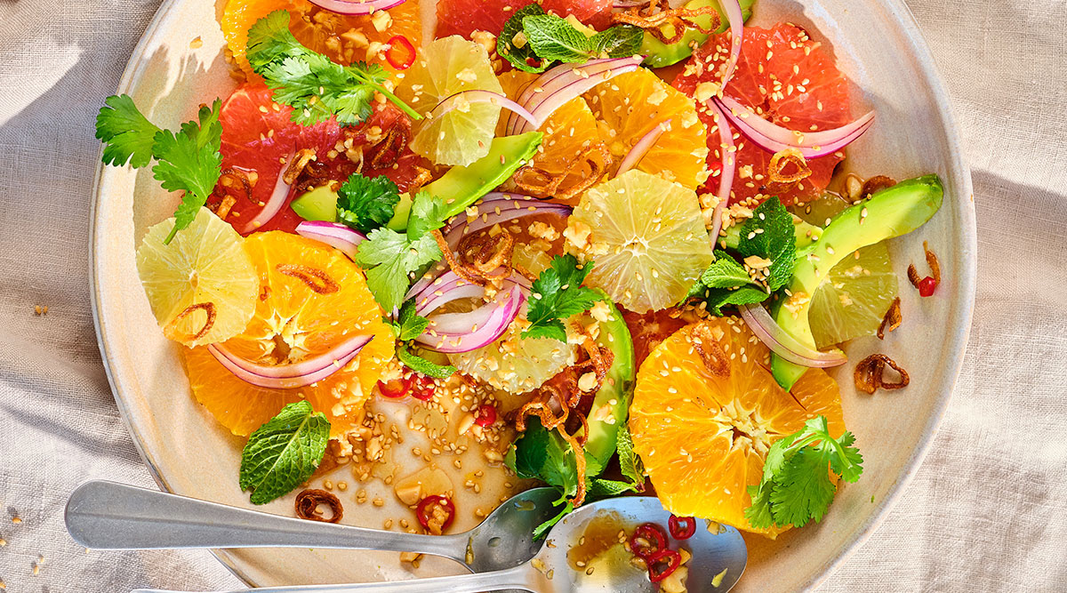 Punchy citrussalade van Julia Hulleman