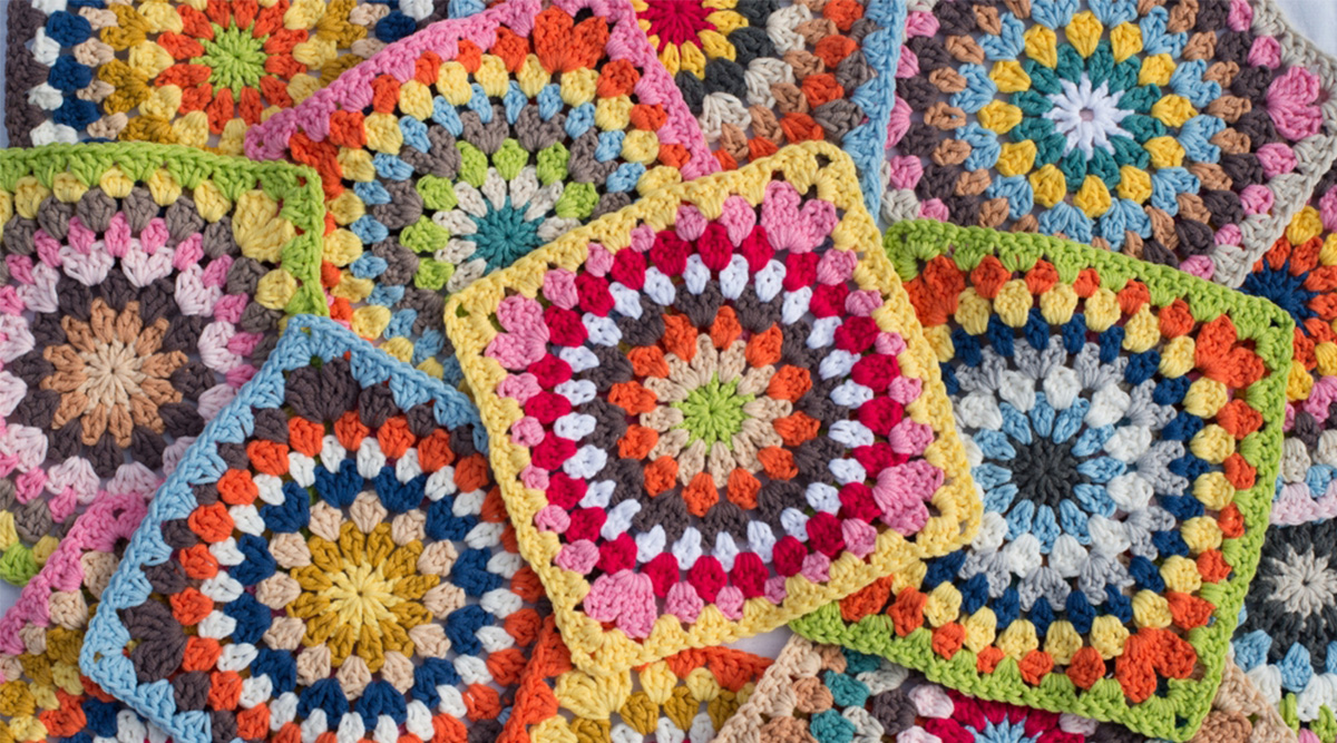 Gehaakte granny squares