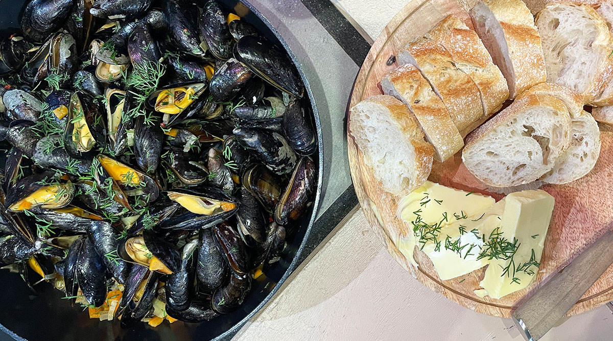 Mosselen met Iers stout bier van Hugo Kennis