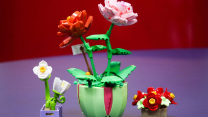 Puzzel LEGO bloemen