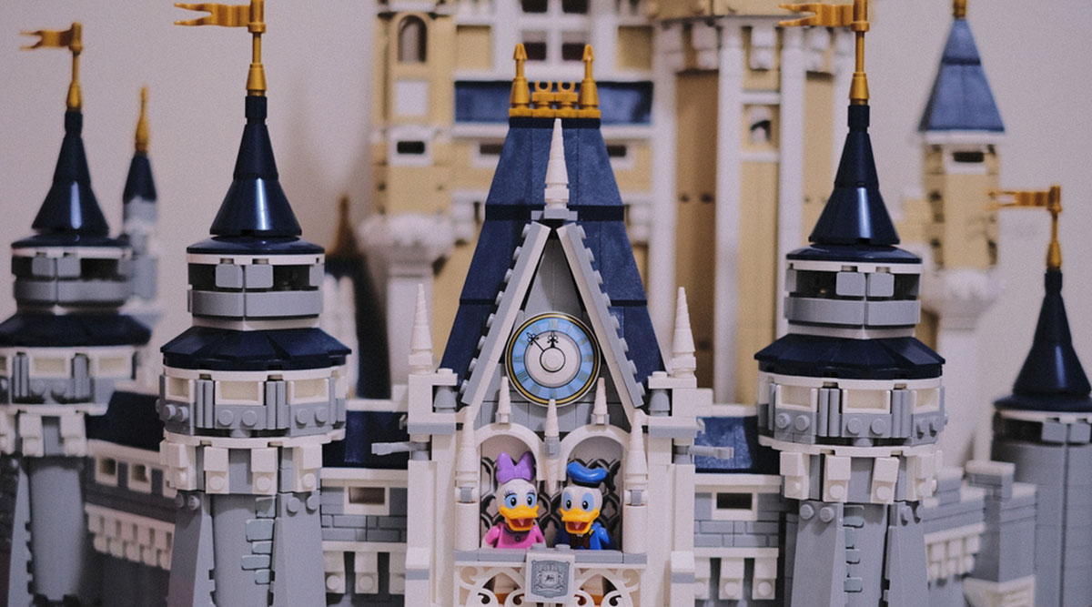 Puzzel Disney-kasteel van LEGO