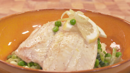 Kook mee met MAX: scholfilet met pastinaakpuree, prei en doperwten