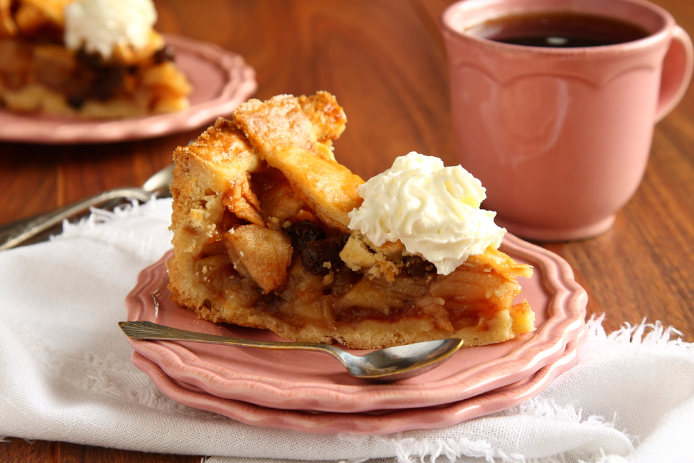 Een krokant stukje appeltaart.