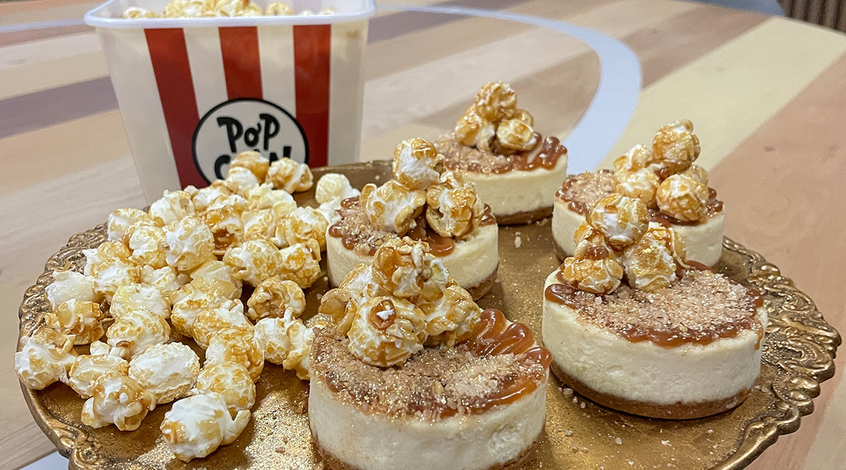 Popcorn cheesecake van Rosah van Schendelen