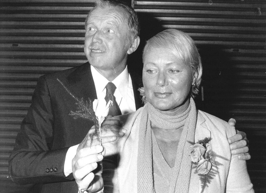 Toon Hermans met zijn vrouw Rietje