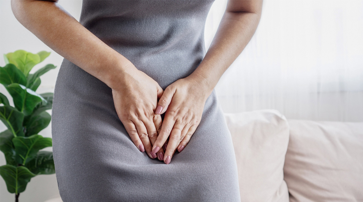 Mevrouw heeft last van ongewenst urineverlies.