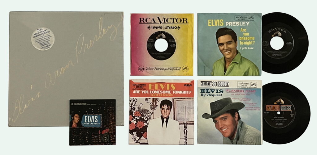 Verschillende covers Are You Lonesome Tonight van Elvis Presley