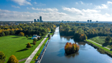 Zicht op Almere Centrum