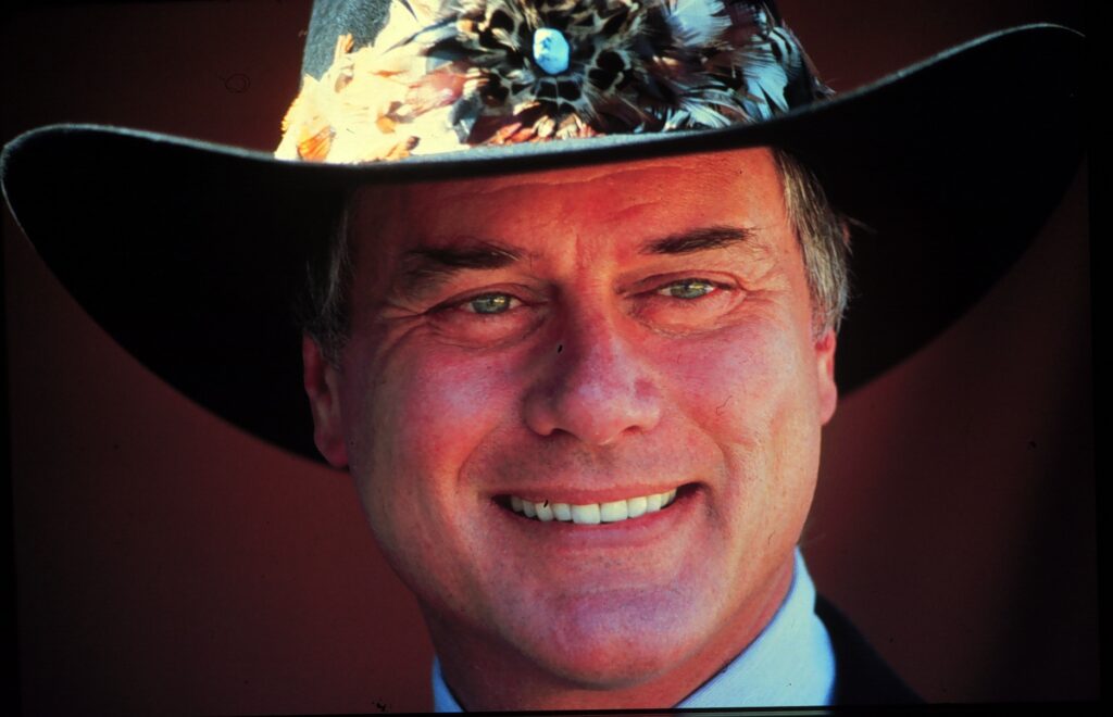 Larry Hagman als J.R. Ewing in Dallas