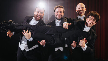 De 4 mannen van The Diamond Baritones.