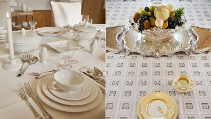 Stukken uit de tentoonstelling De Smaak van Soestdijk in Paleis Soestdijk.