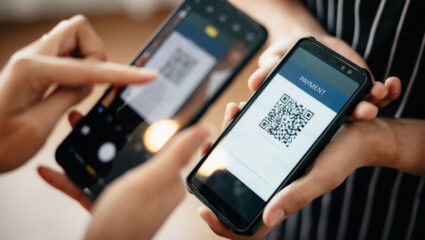 QR-code scannen van collectant