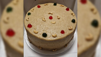 Bolo di cashupete (cashewnotentaart) van Esmeralda Libert.