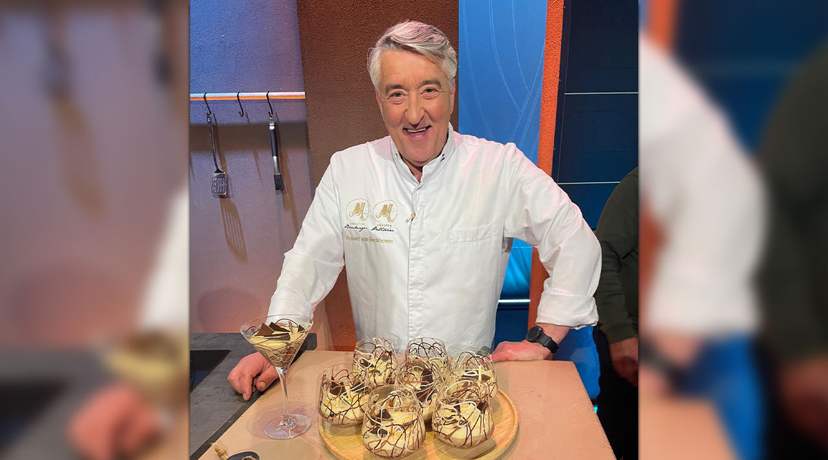 Robèrt van Beckhoven met zijn samba chocolademousse.
