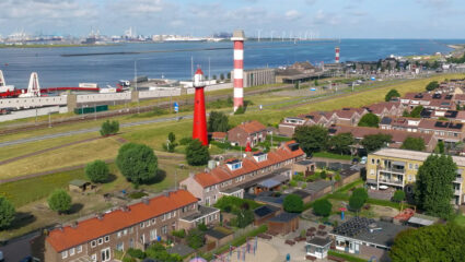 De vuurtoren van Hoek van Holland.