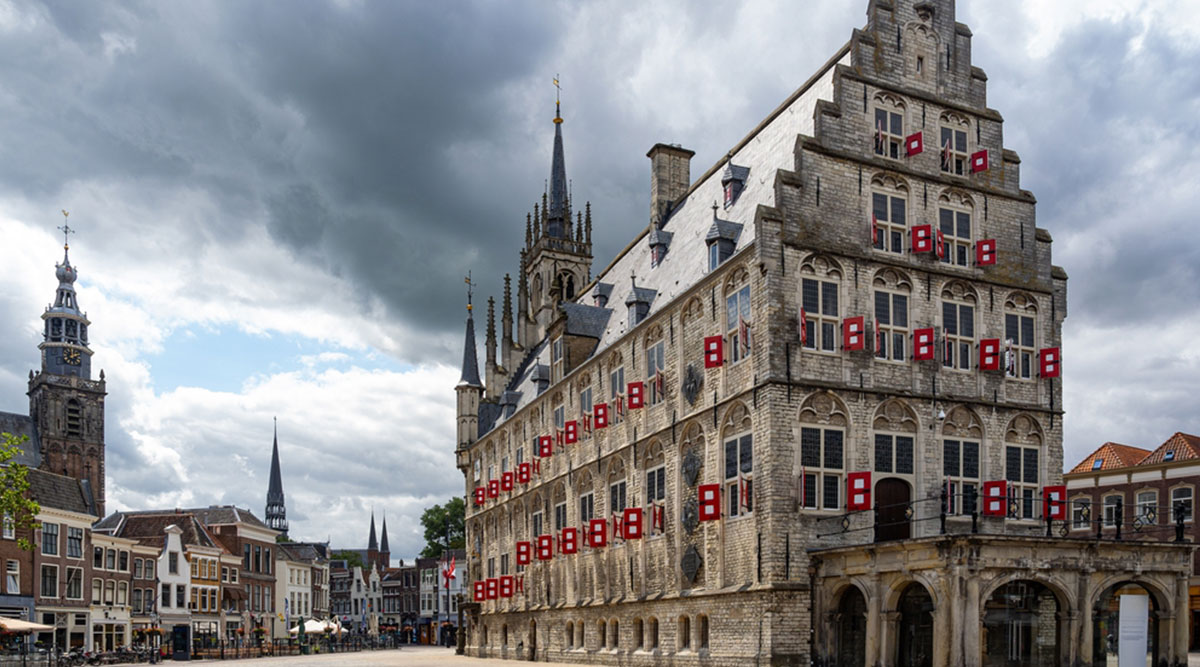 puzzel: stadhuis van Gouda
