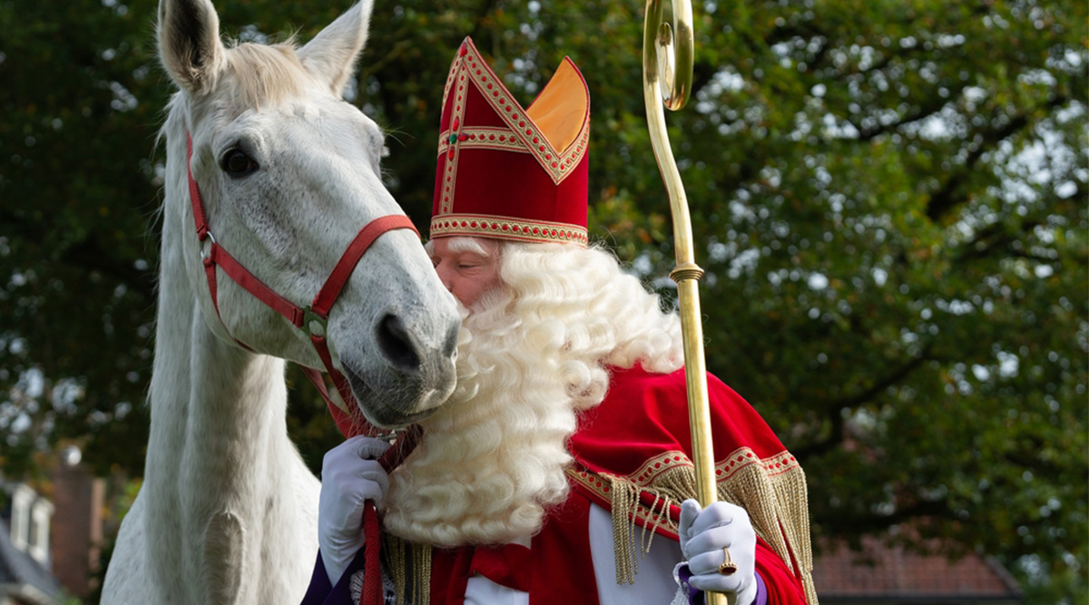 Sinterklaas met Amerigo.