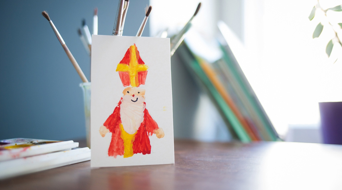 Een tekening voor Sinterklaas.
