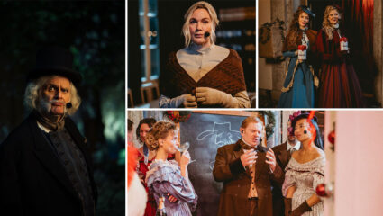 Een deel van de cast van Scrooge Live 2025.