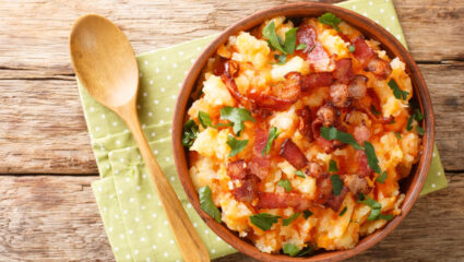 Een gezondere stamppot met veel groenten.