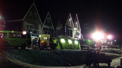 Cafébrand in 't Hemeltje in Volendam