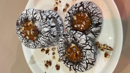 karamel sneeuwbal koekjes