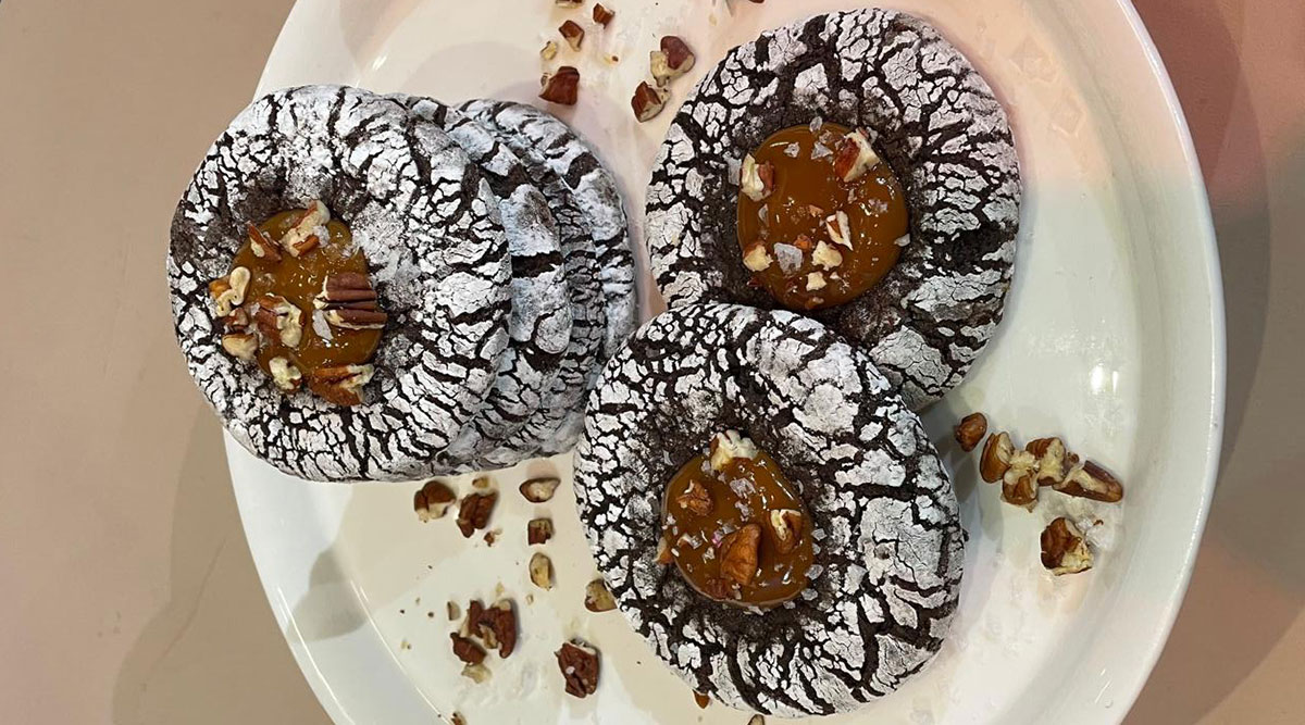 karamel sneeuwbal koekjes