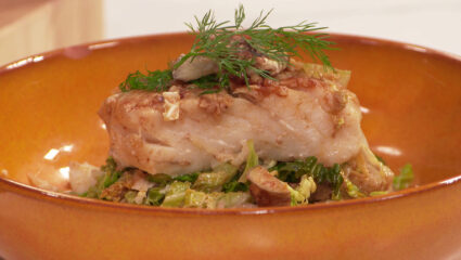 Kook mee met MAX: Georgische visstoof met aardpeer en groene kool