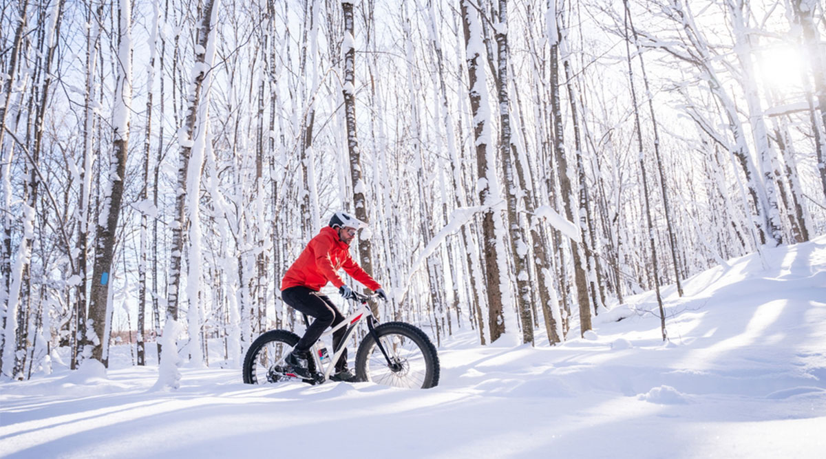 MAX Vandaag puzzel: maak de mountainbiker in de sneeuw compleet.