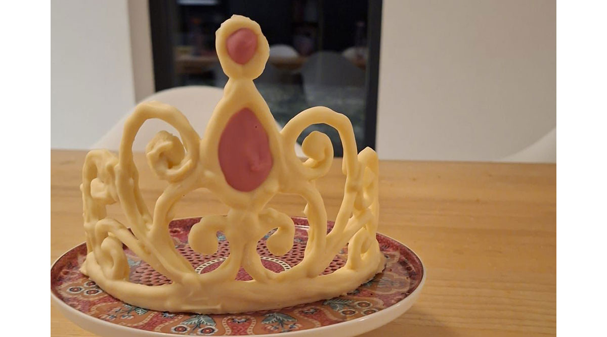 De kroon van de driekoningentaart van Bianca uit Heel Holland Bakt.