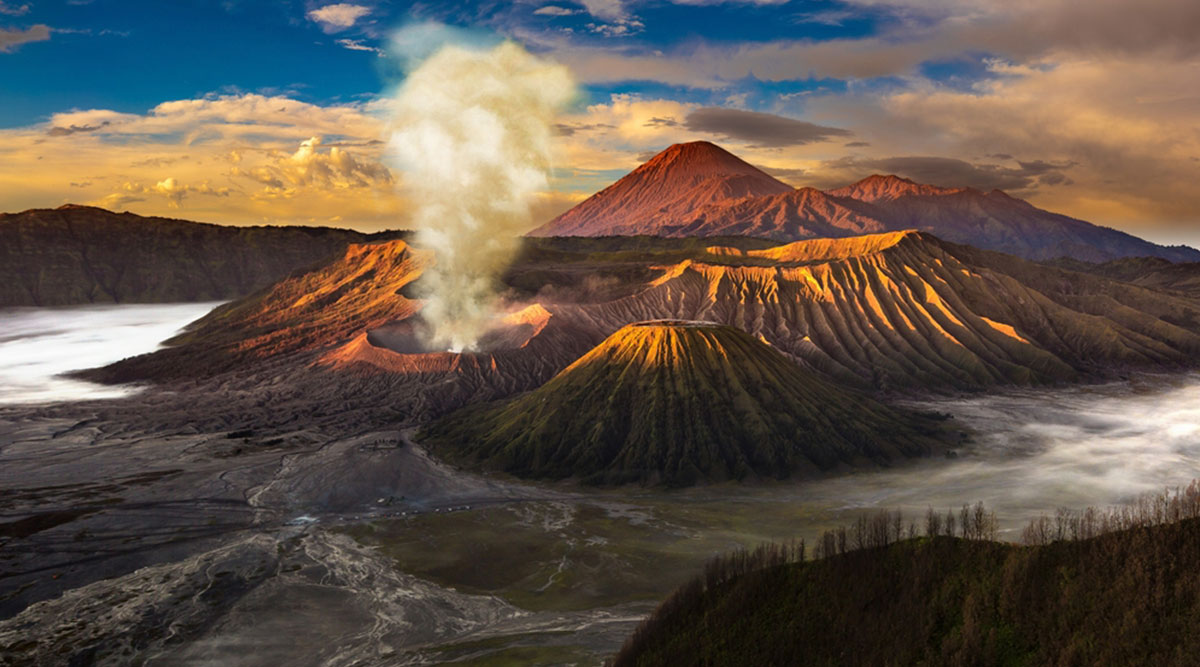 Puzzel Bromo vulkaan