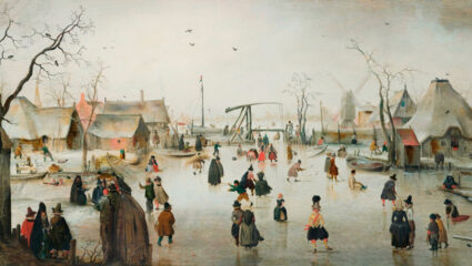 IJspret op schilderij van Hendrick Avercamp