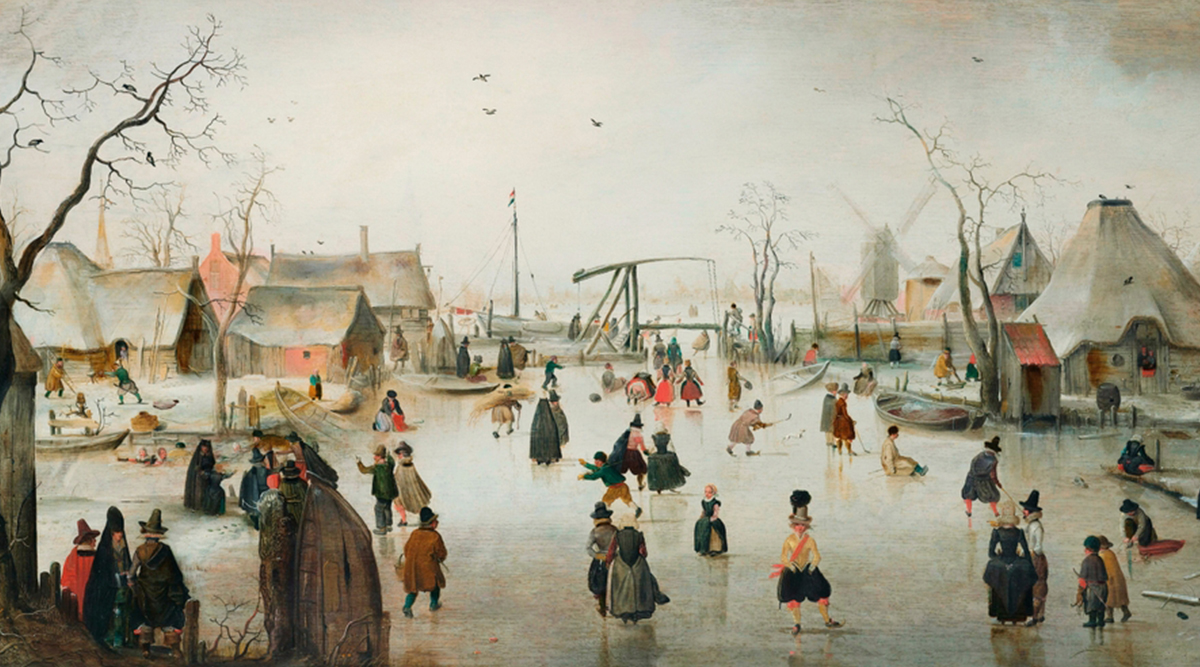 IJspret op schilderij van Hendrick Avercamp