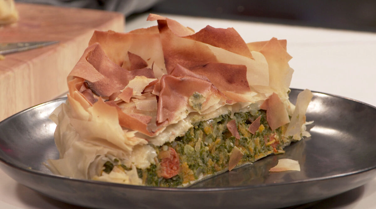 Kook mee met MAX: knapperige taart van boerenkoolstamp met merguez