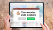 Melding over cookies op een website