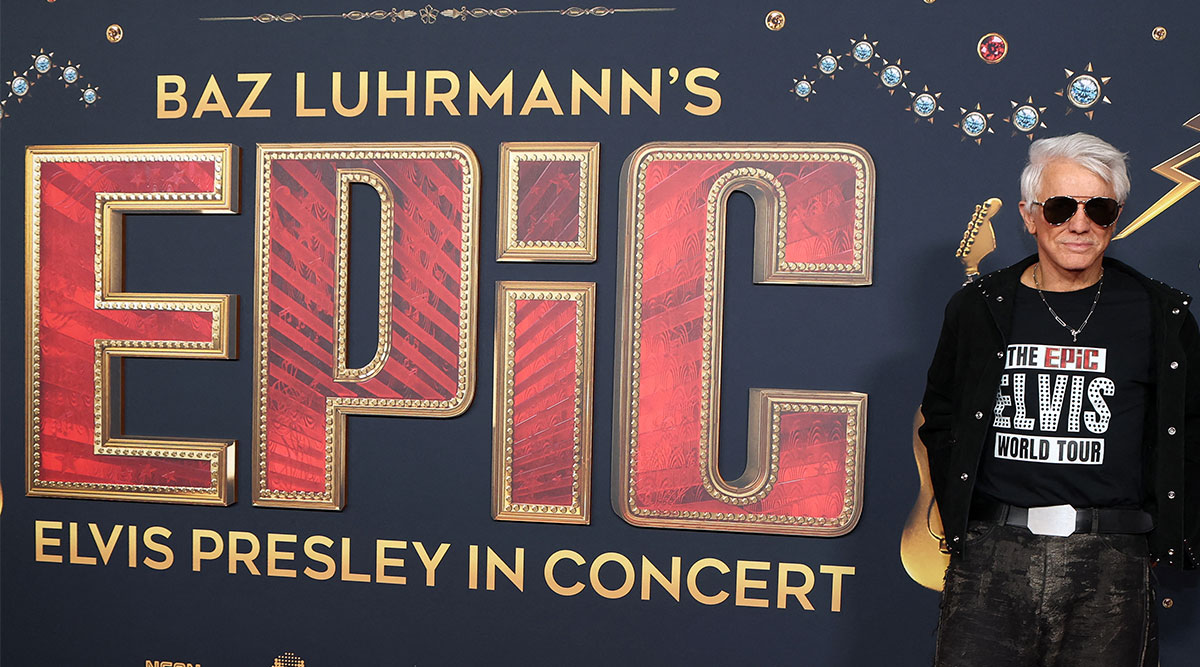 De Australische filmregisseur/producent Baz Luhrmann woont de première bij van zijn film Epic: Elvis Presley in Concert.