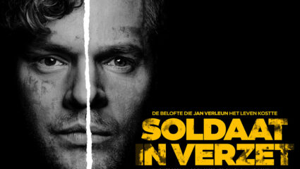 De poster voor Soldaat in Verzet met Soy Kroon en Thomas Cammaert.