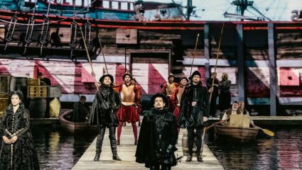 Een scènefoto uit Willem van Oranje - De Musical.